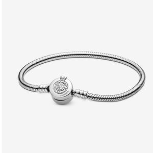 Pandora Moments Sparkling Crown O Snake Chain Bracelet